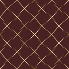 Seamless background for your designs. Modern vector ornament. Geometric abstract pattern with golden diagonal lines