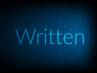 Fototapeta premium Written abstract Technology Backgound