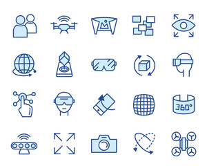 Augmented Reality Vector Icon Set