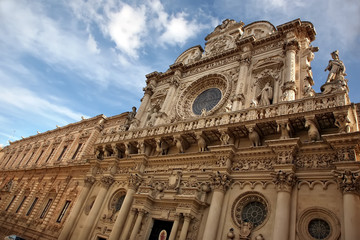 Obraz premium Basilica di Santa Croce, Church of the Holy Cross, Lecce, Apulia, Italy