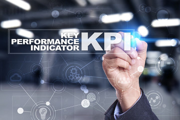 KPI. Key performance indicator. Business and technology concept.