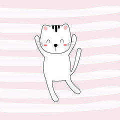 cute cat vector