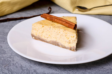 Slice of Pumpkin Cheesecake