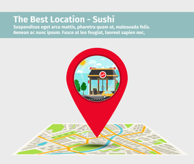 The best location sushi
