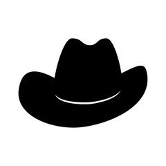 Cowboy hat. Icon isolated on white background. Vector