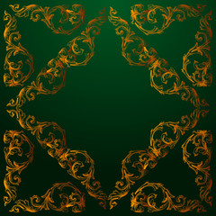 Vector baroque of vintage elements for design. 