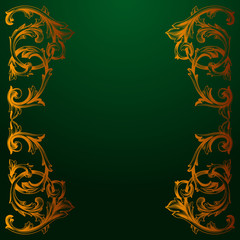Vector baroque of vintage elements for design. 