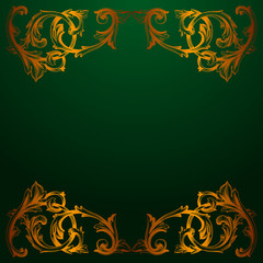 Vector baroque of vintage elements for design. 