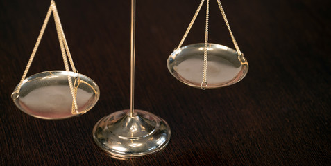 Law and Justice concept. Law books on background