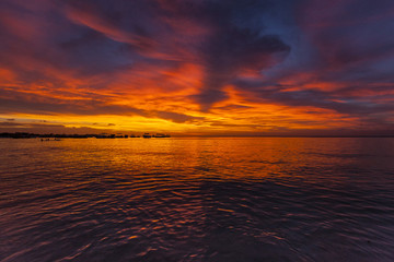 Fototapeta na wymiar Mauritius sunset