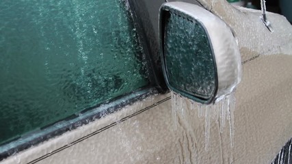 0230 Ice Storm, Icing on Car, Icicle 