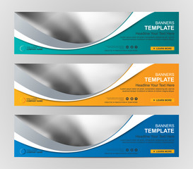 Naklejka premium Abstract Web banner design background or header Templates