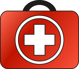 Fototapeta premium First Aid suitcase - Vector