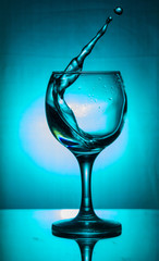 water and glass