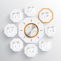 Technology music volume or switch vector button.