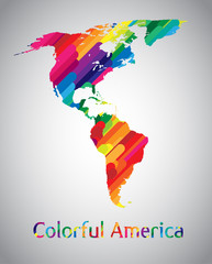 Colorful vector America