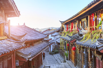 Fototapeta premium Ancient city of Lijiang in Yunnan