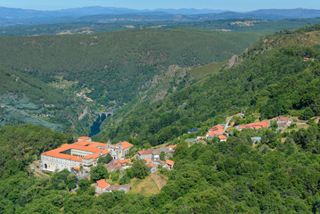 Fototapeta premium Monastery of San Esteban (Ribas de Sil), Orense, Spain