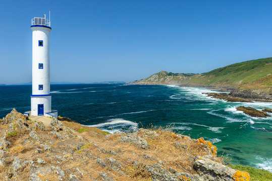 Lighthouse of cape Home, Pontevedra, Spain