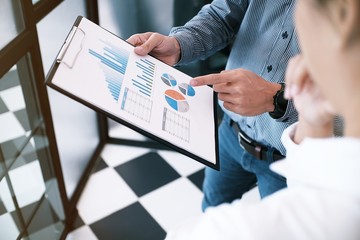 Business People Meeting Design Ideas professional investor working new start up project. Concept. business planning in office