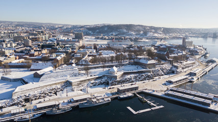 Fototapeta na wymiar Oslo from above