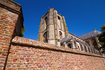 Kathedrale in Veere, Zeeland, Niederlande