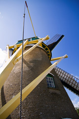 Fototapeta na wymiar zeeländische Mühle, Niederlande