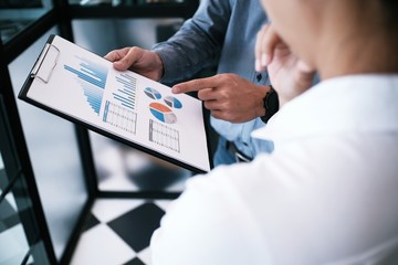 Business People Meeting Design Ideas professional investor working new start up project. Concept. business planning in office