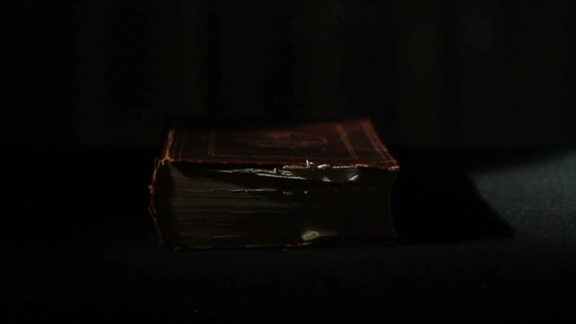 0355 Ancient Giant Book being Thrown Down