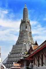 Wat Arun Ratchawararam, a Buddhist temple in Bangkok, Thailand