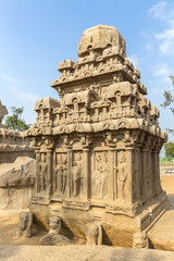 The Five Rathas, Arjuna ratha, Mahabalipuram, Tamil Nadu, India