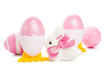 easter background. isolated on white