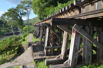 Wampo viaduct, Kwai River, death railway, Thaïlande