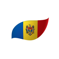 Moldova flag, vector illustration