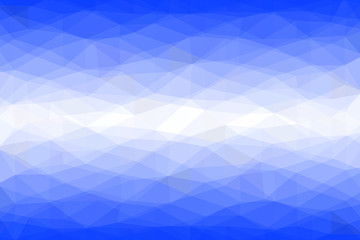 Blue abstract low-poly banner. Vector 3D design template. Geometric background with ice texture.