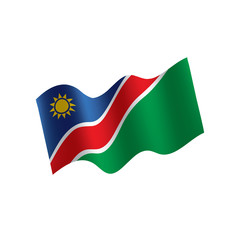 Namibia flag, vector illustration