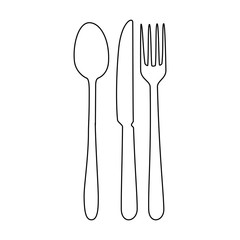spoon cutlery isolated icon vector illustration design