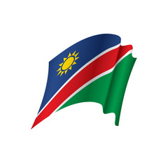 Namibia flag, vector illustration