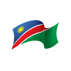 Fototapeta premium Namibia flag, vector illustration