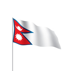 Nepal flag, vector illustration