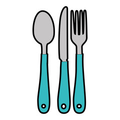 set cutlery isolated icon vector illustration design