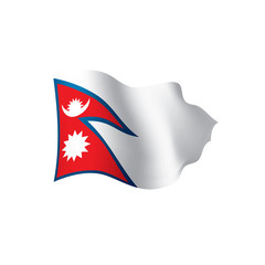 Nepal flag, vector illustration