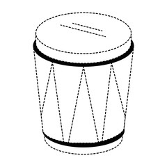 Obraz na płótnie Canvas tropical drum instrument icon vector illustration design