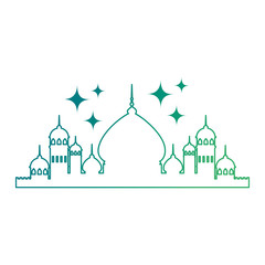 taj mahal silhouette icon vector illustration design