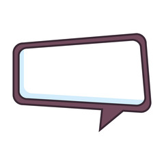 Naklejka premium speech bubble sticker icon vector illustration design
