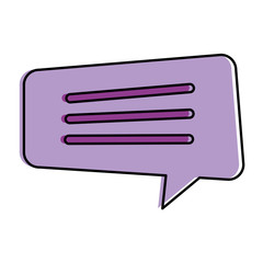 speech bubble sticker icon vector illustration design