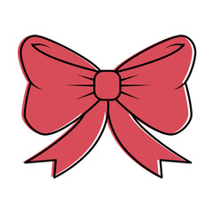 cute bowntie decorative icon vector illustration design