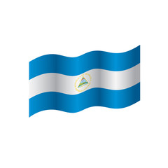 Nicaragua flag, vector illustration