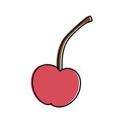 fresh cherry isolated icon vector illustration design