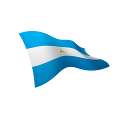 Nicaragua flag, vector illustration